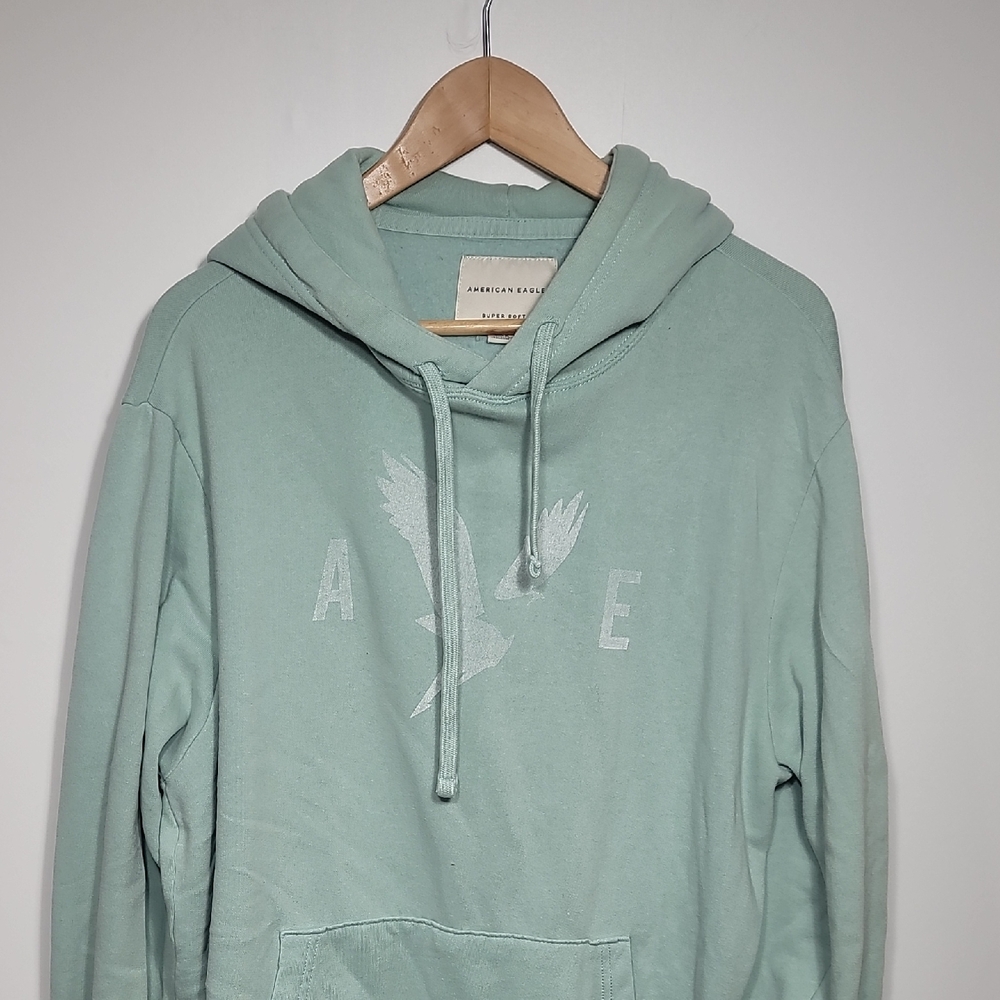 American Eagle Outfitters Men's Mint Hoodie